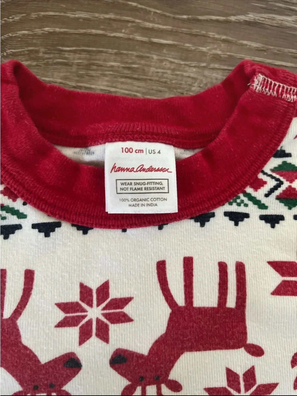 Hanna Andersson Dear Deer Pajamas size 4